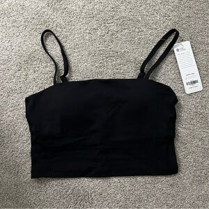 Square neckline adjustable strap tank top